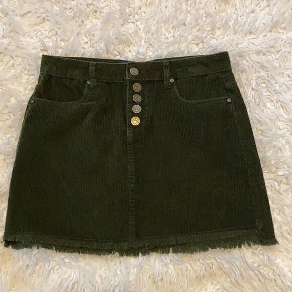 Indigo Rein black corduroy mini skirt Size 27 - Picture 4 of 5